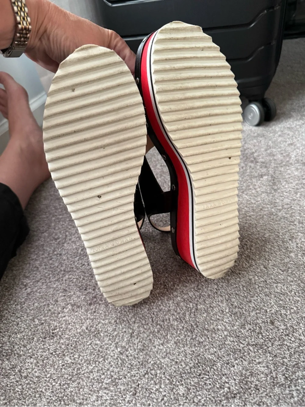 Zara platform slingback